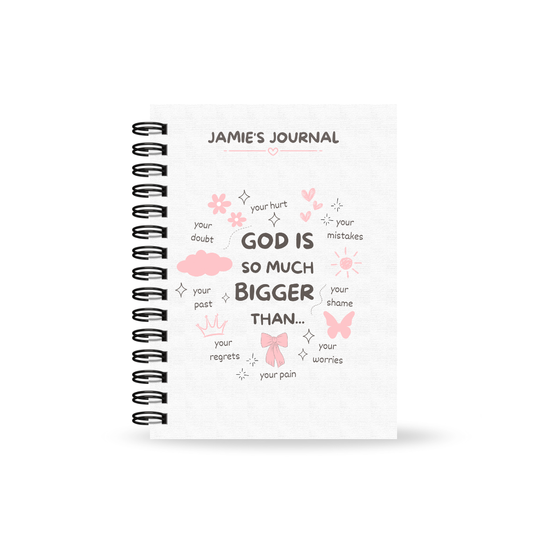 Personalised Prayer and Bible Study Journal in One