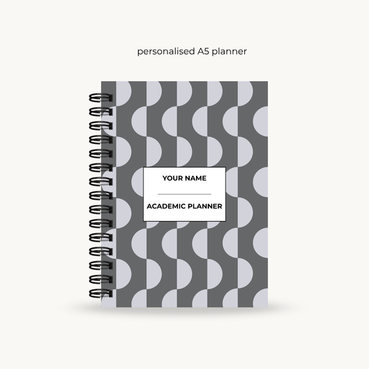 Greyscale 6-month Undated Varsity Academic Planner