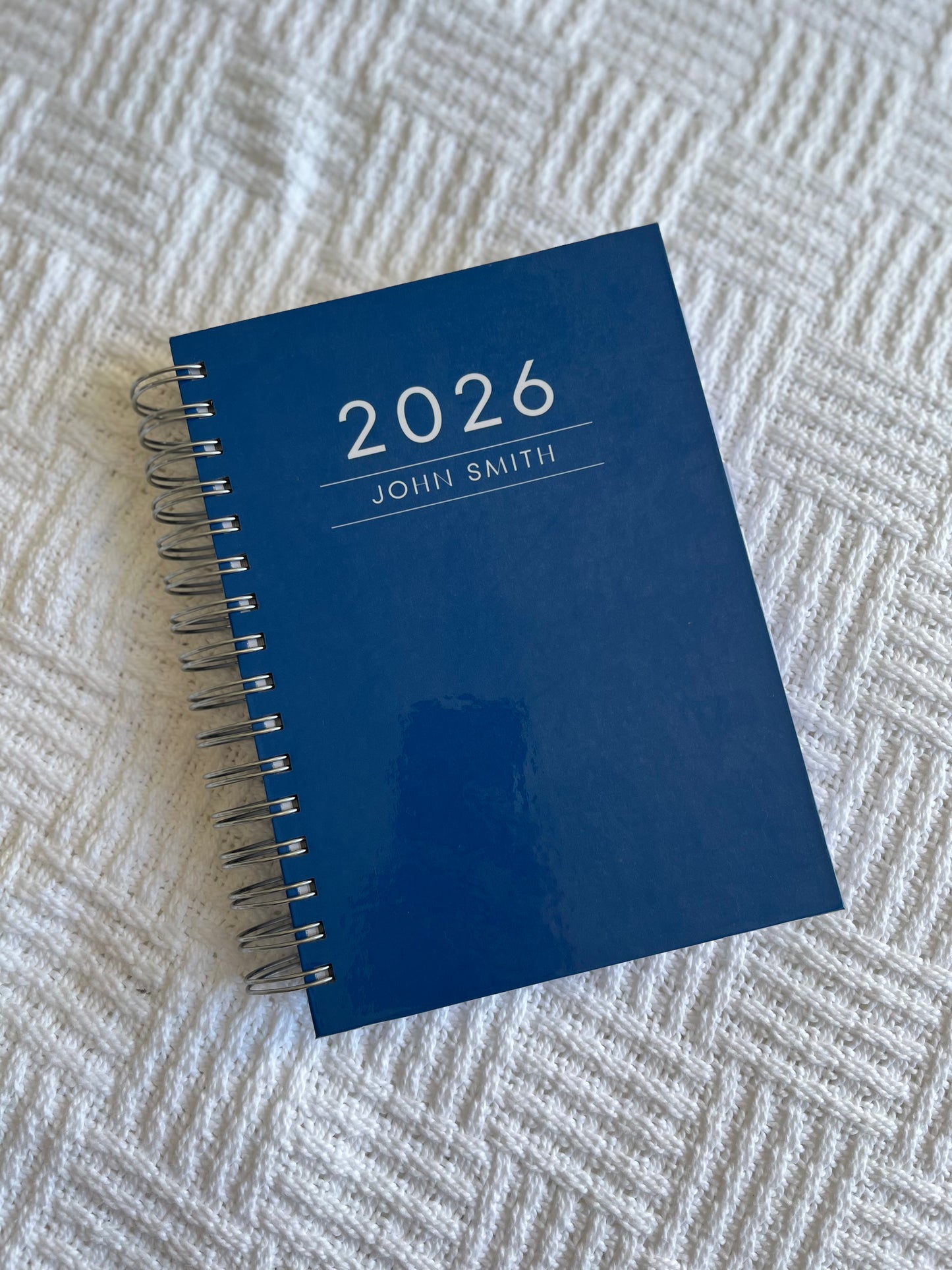 Personalised Men's 2026 Undated Diary (Multiple Colours)
