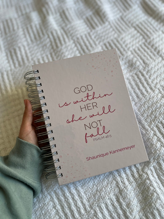 Personalised Christian Prayer and Bible study journal in one, with Bible verses for women and the SOAP method 