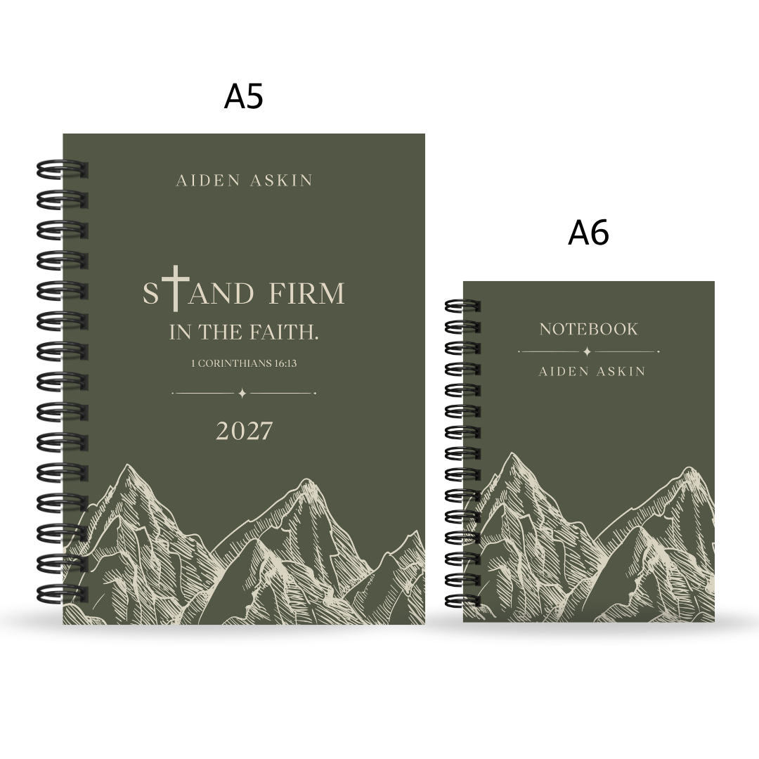 Stand Firm Diary + A6 Notebook Combo