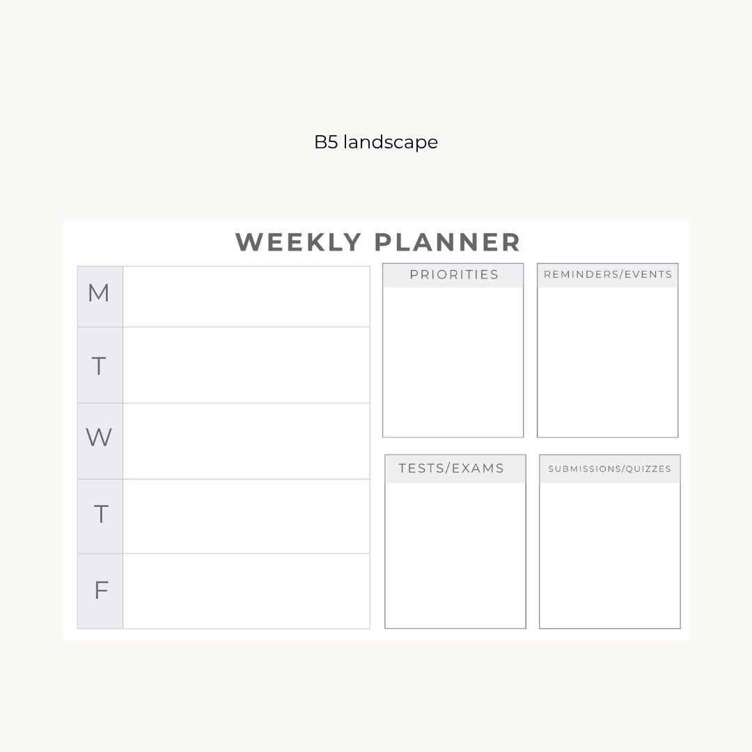 Greyscale Student Survival Kit