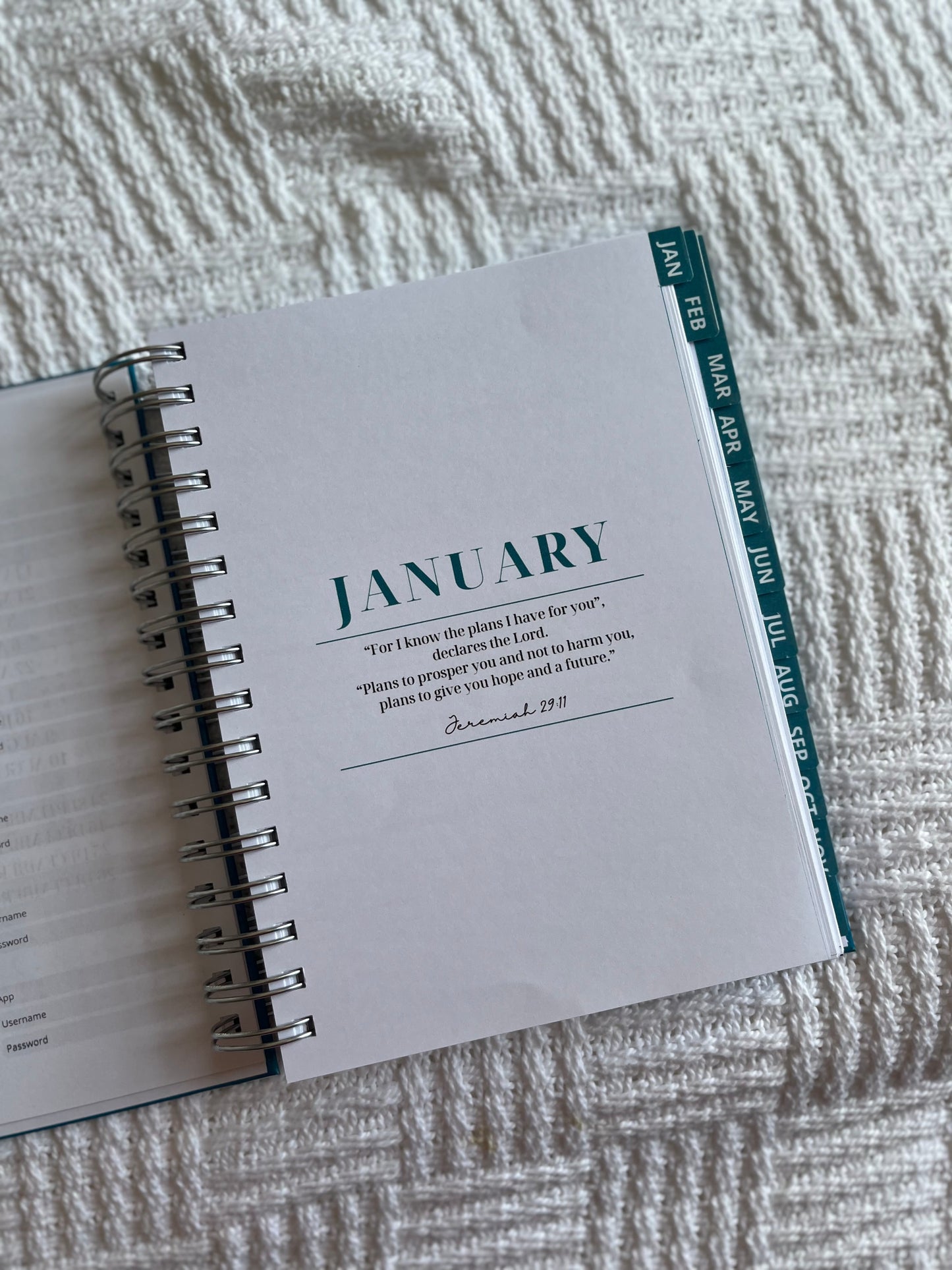 Personalised Women's 2026 Undated Diary (Multiple Colours)