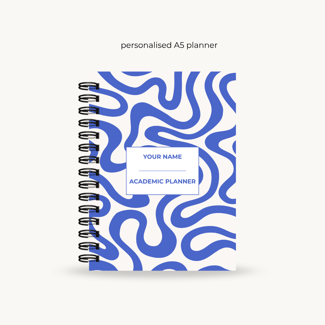Blue 6-month Undated Varsity Academic Planner