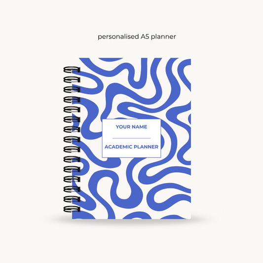 Blue 6-month Undated Varsity Academic Planner