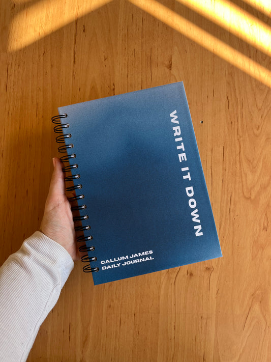 Write it Down Daily Journal with Footnotes (Multiple Colours)