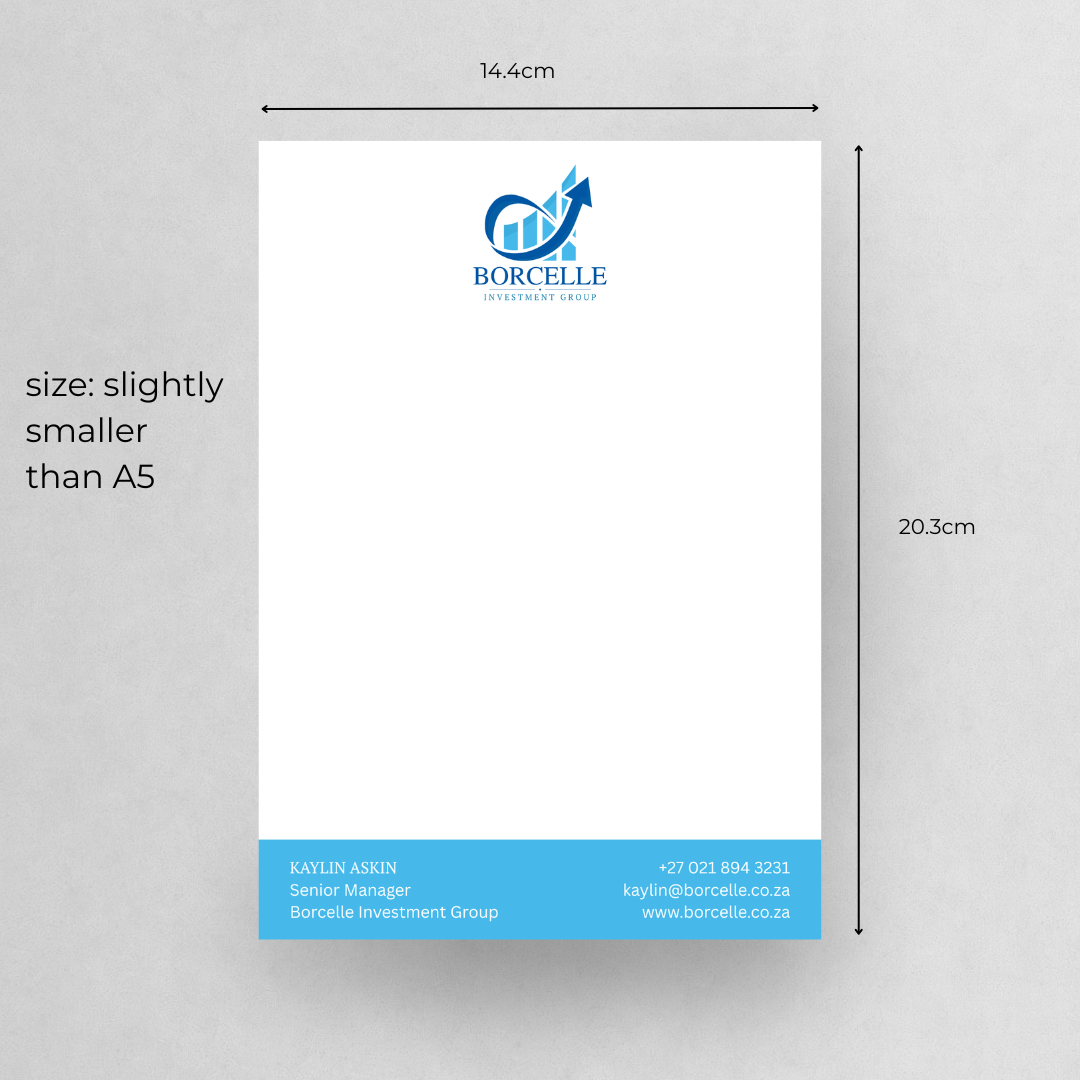 Branded Tear-off Notepads in Bulk | Optional Personalisation