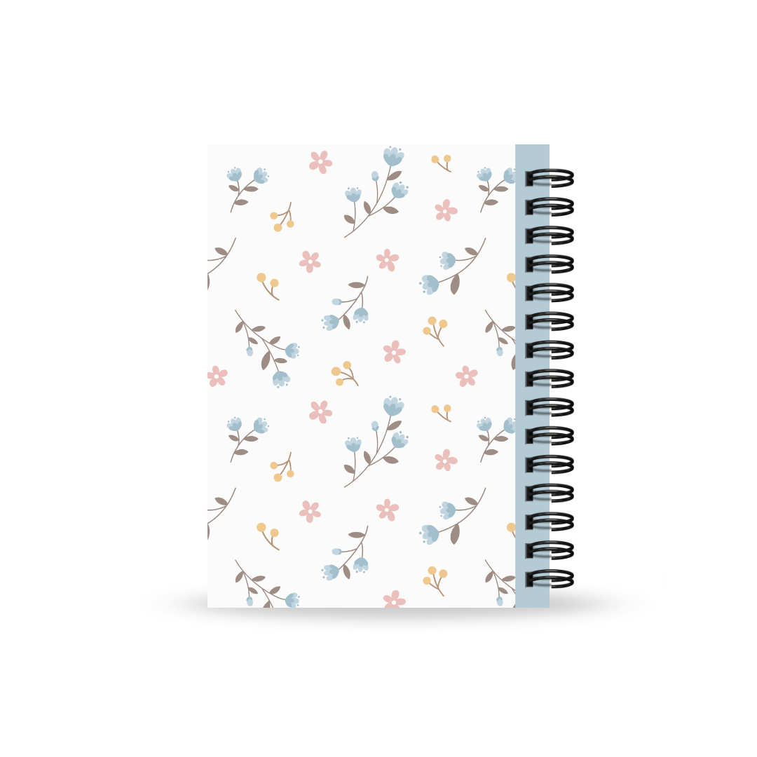 Blue Floral Prayer & Bible Study Journal in One