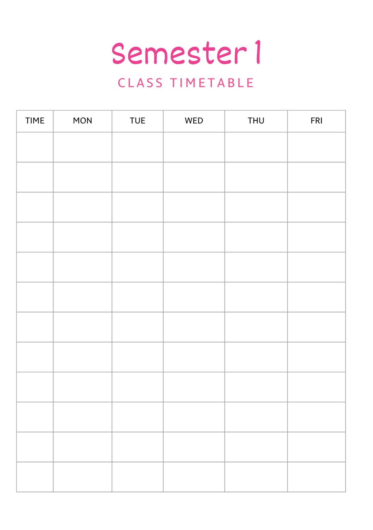 Pink Panther Varsity Academic Planner