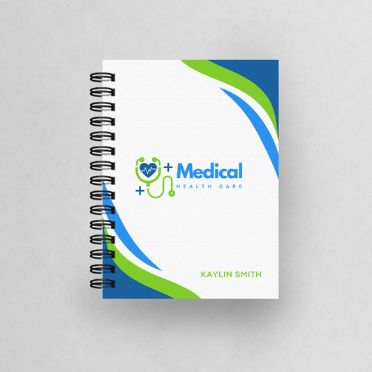 Branded White Background A5 Notebook in Bulk | Optional Personalisation