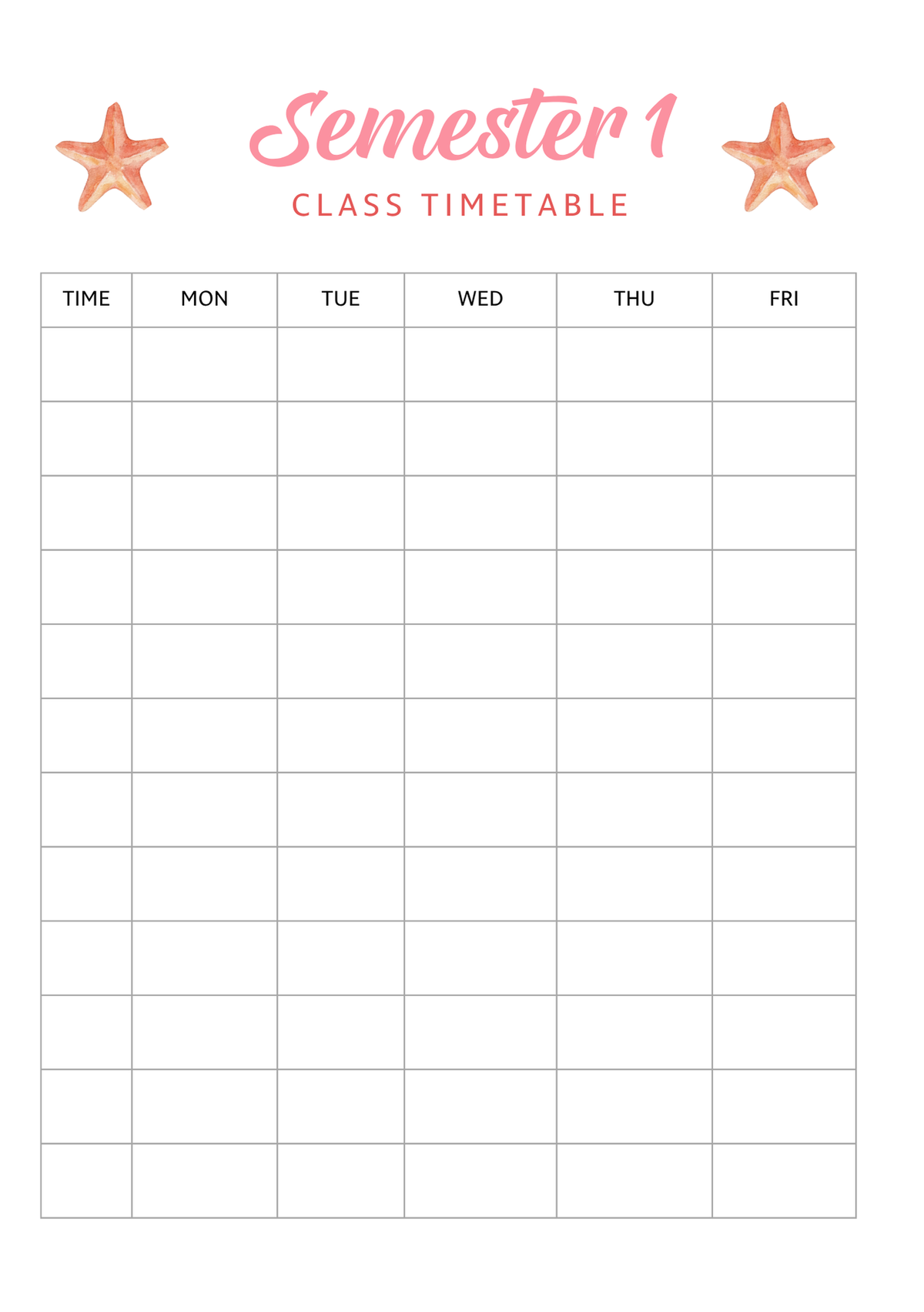 Coral Crush Varsity Academic Planner