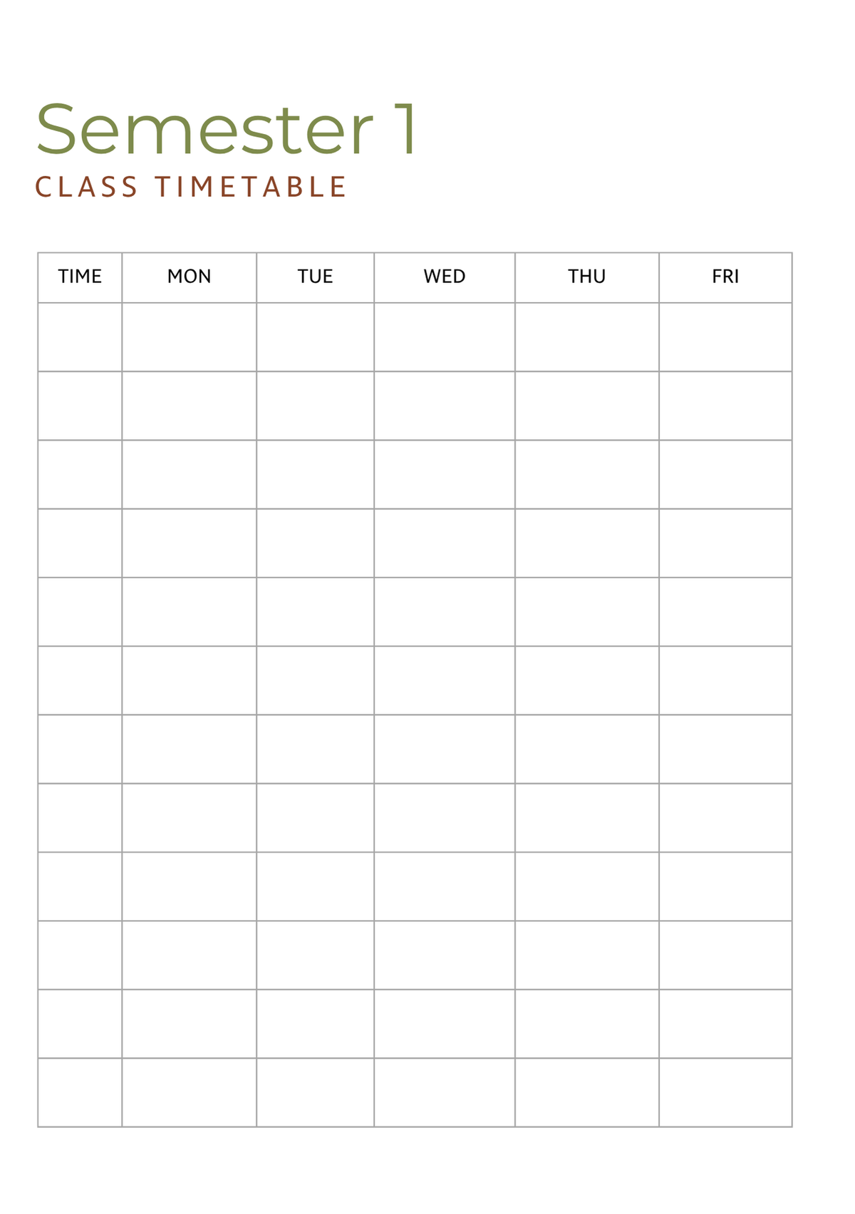 Moss Varsity Academic Planner