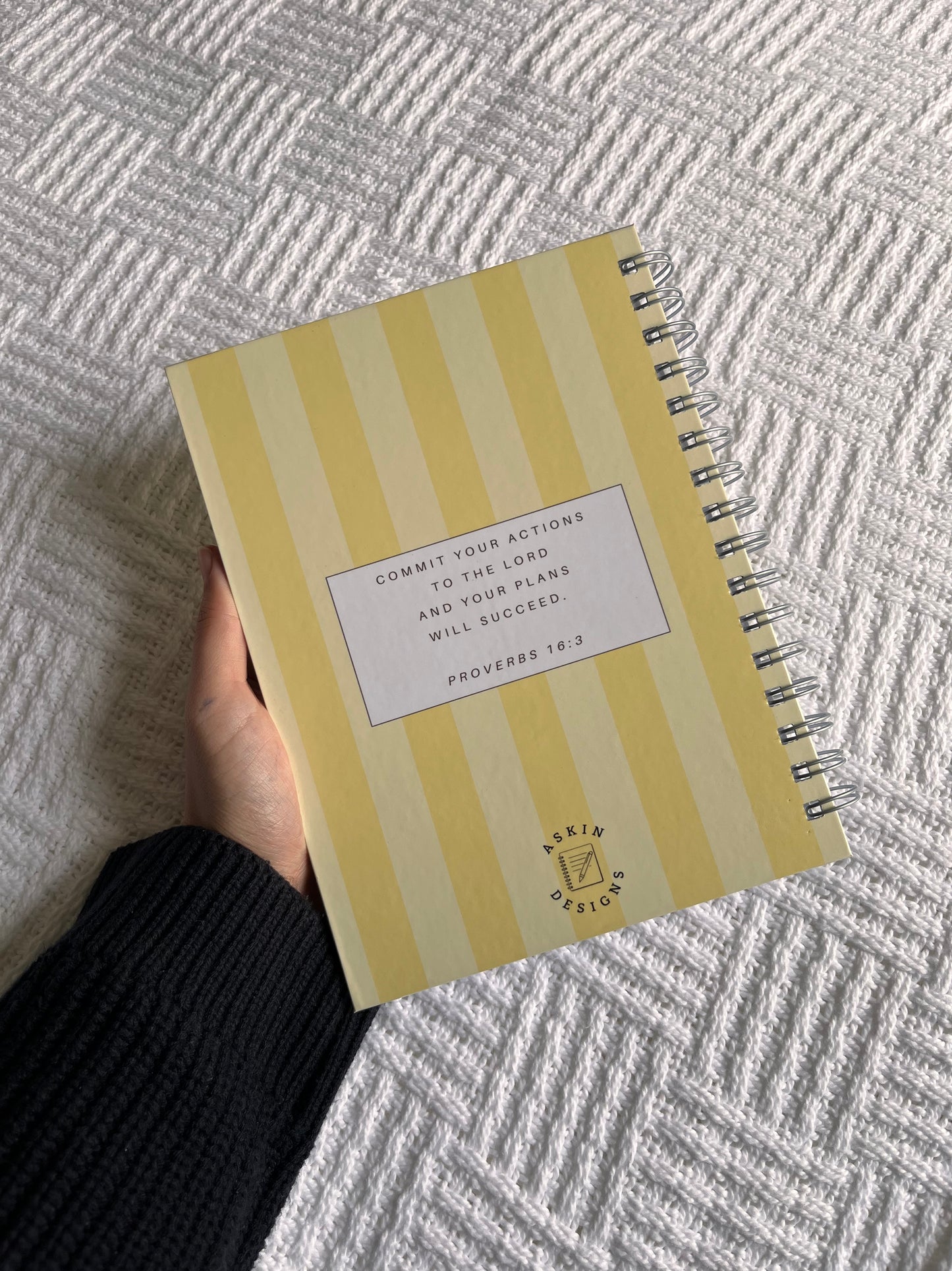 Pastel Striped 2026 Combined Weekly Planner + Notebook (Undated)