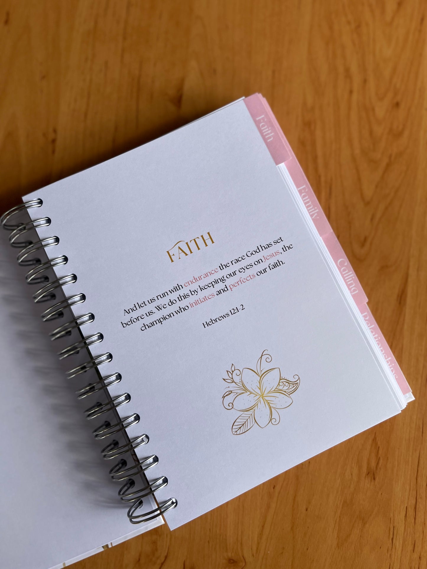 Pink and Gold Life Prayer Journal
