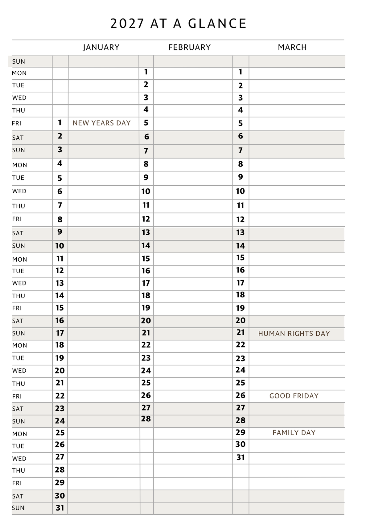 Established Steps 2027 Diary