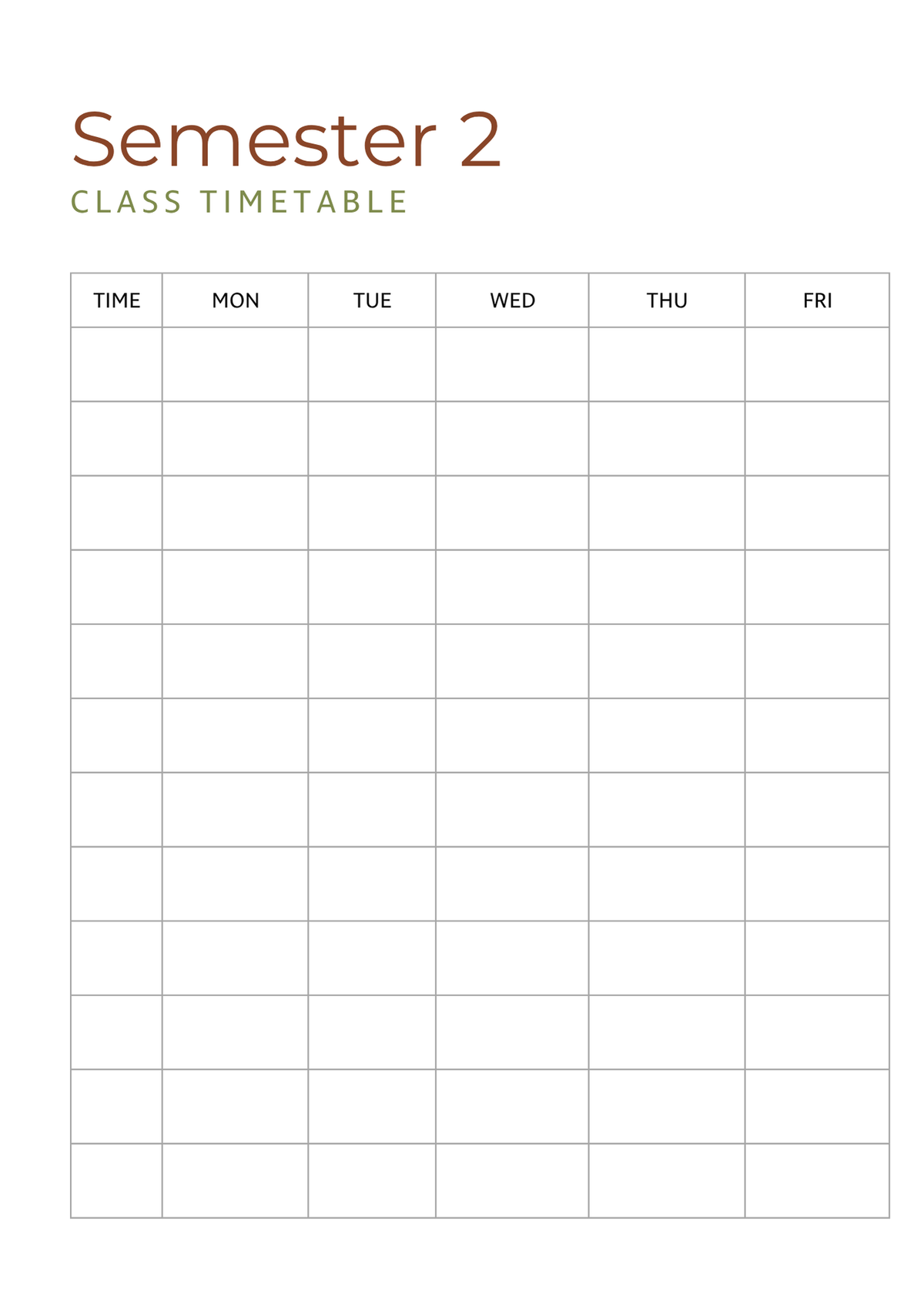 Moss Varsity Academic Planner