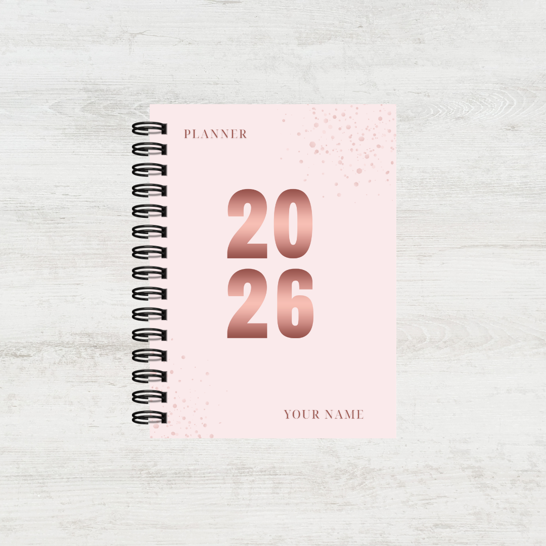 Personalised Women's 2026 Undated Diary (Multiple Colours)