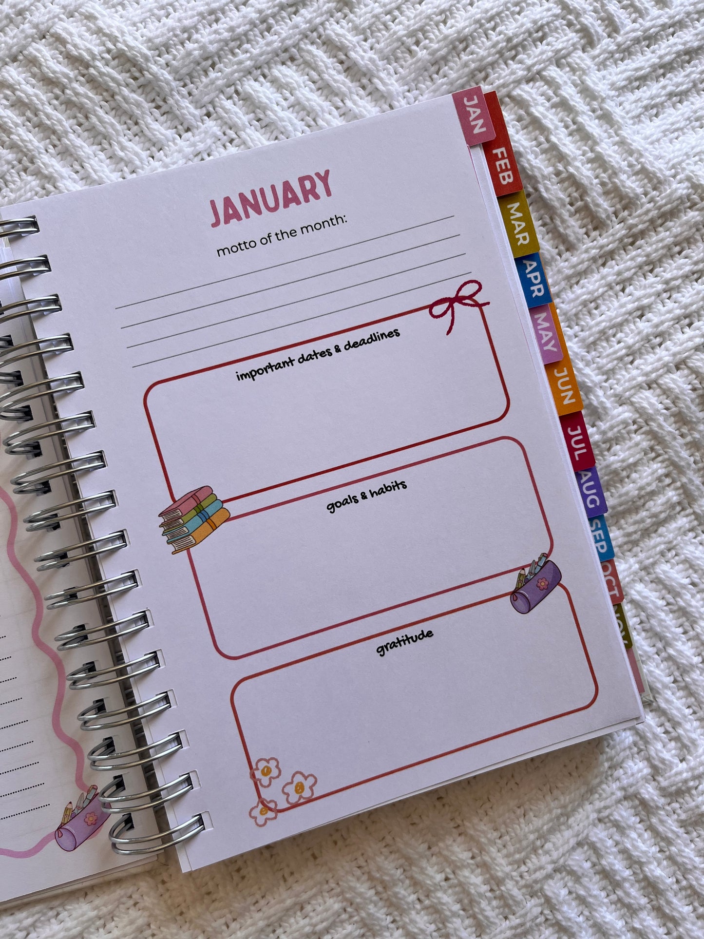 Cute & Colourful Varsity Academic Planner