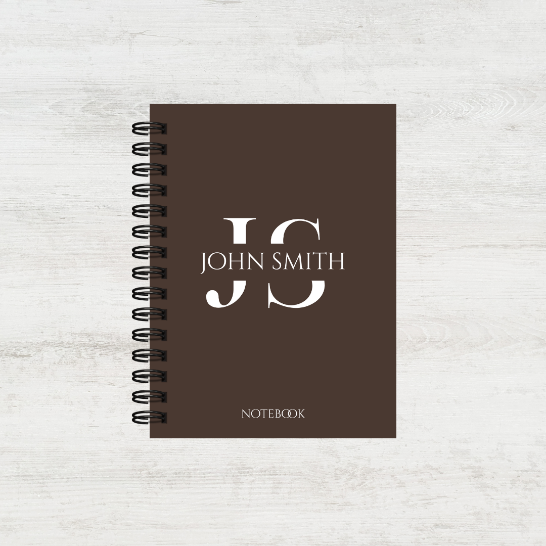 Personalised Monogram Notebook for Men