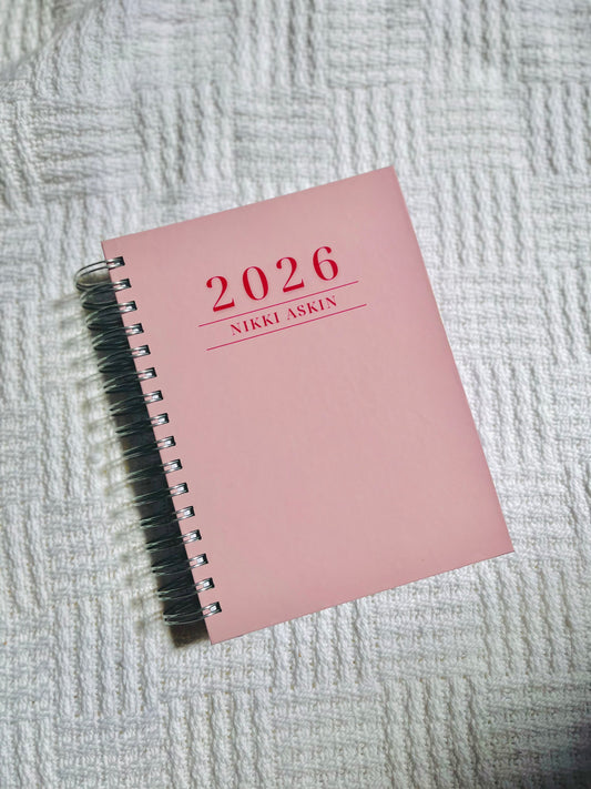 Personalised Women's 2026 Undated Diary (Multiple Colours)