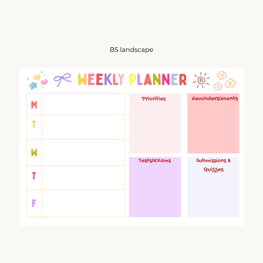 Colourful Student Survival Kit