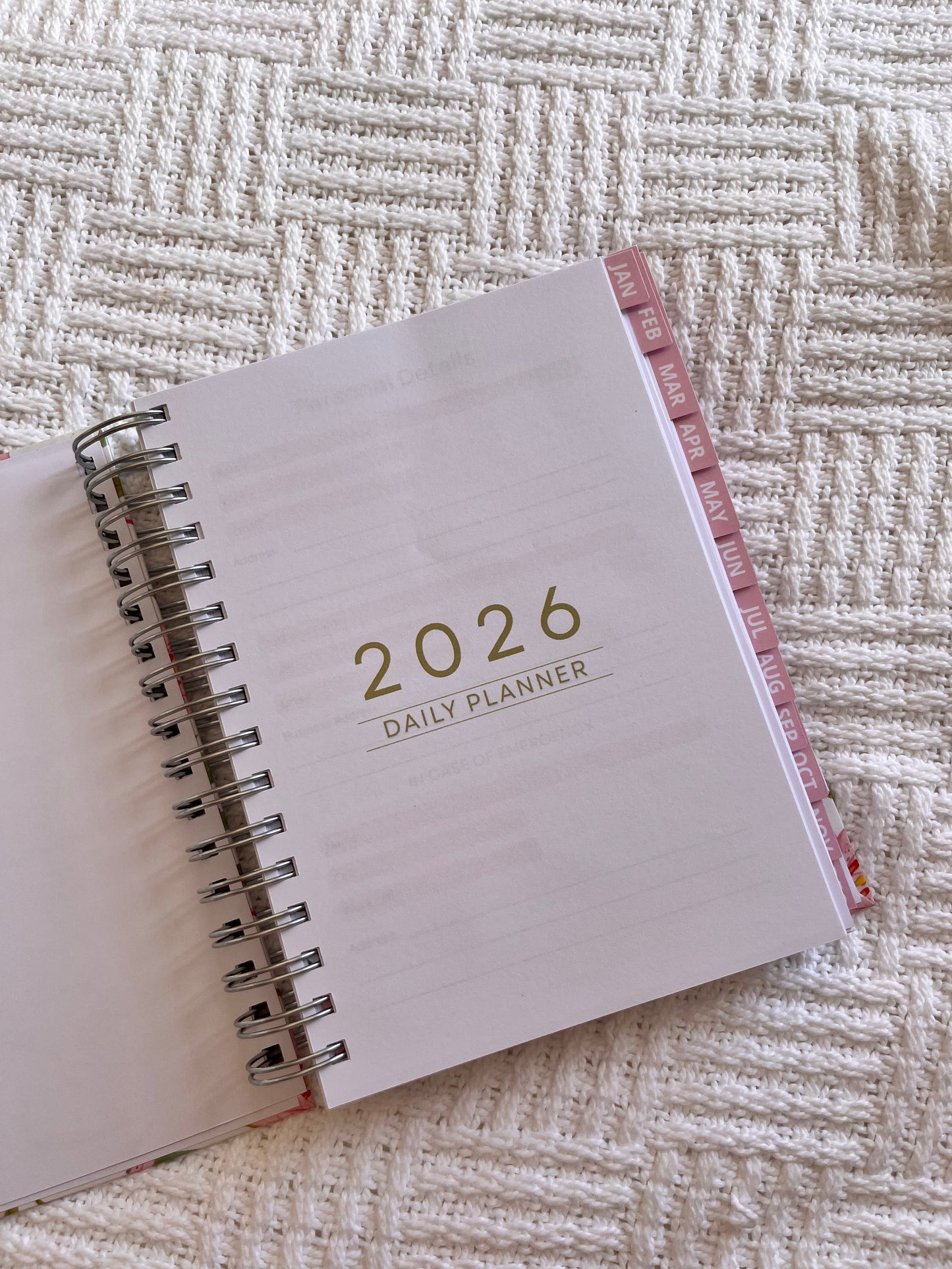 Personalised Floral 2026 Undated Diaries (Different Floral Patterns)