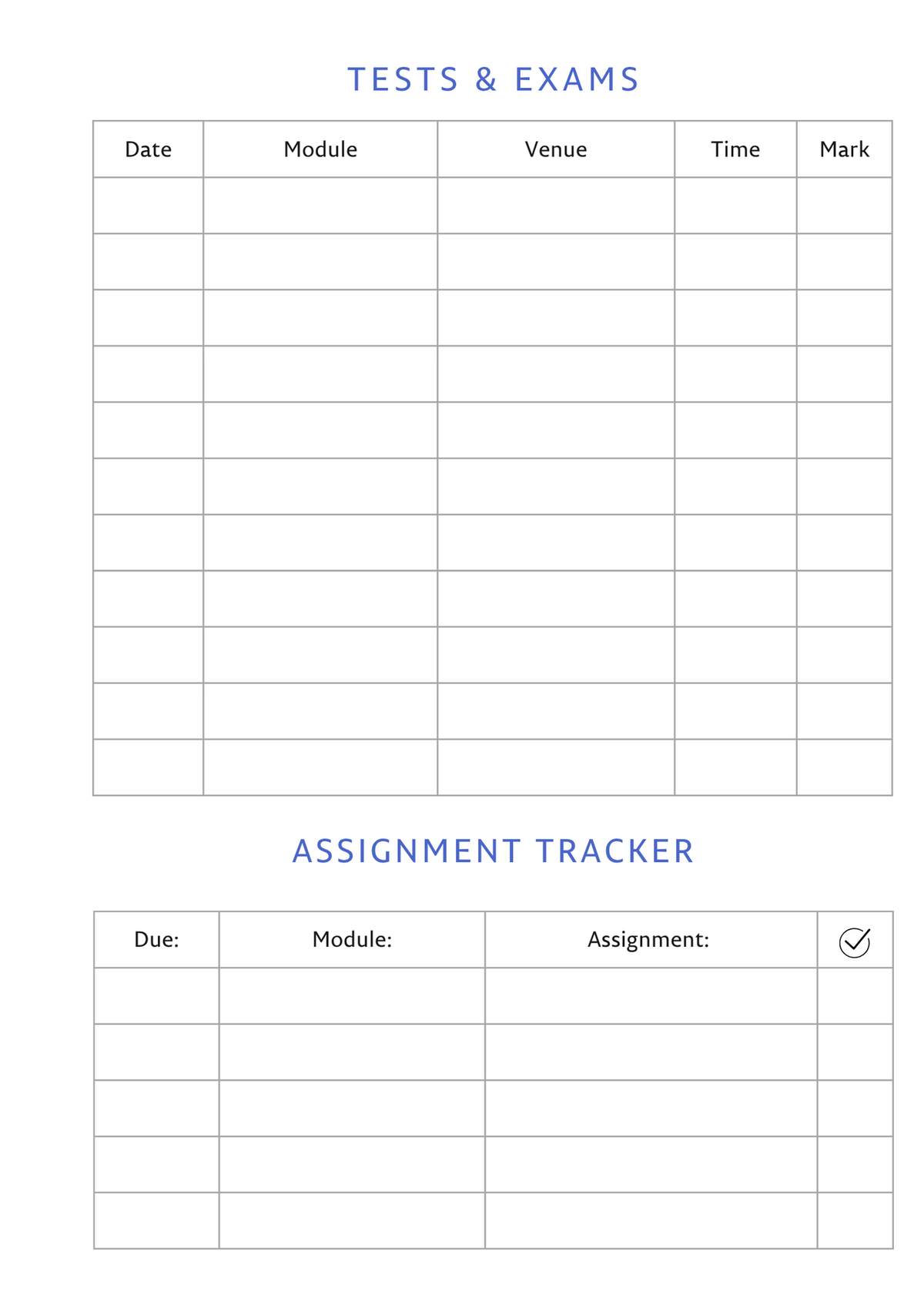 Blue Wave Student Survival Kit