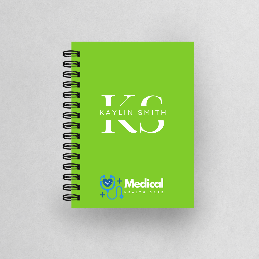 Branded Personalised Monogram A5 Notebook in Bulk
