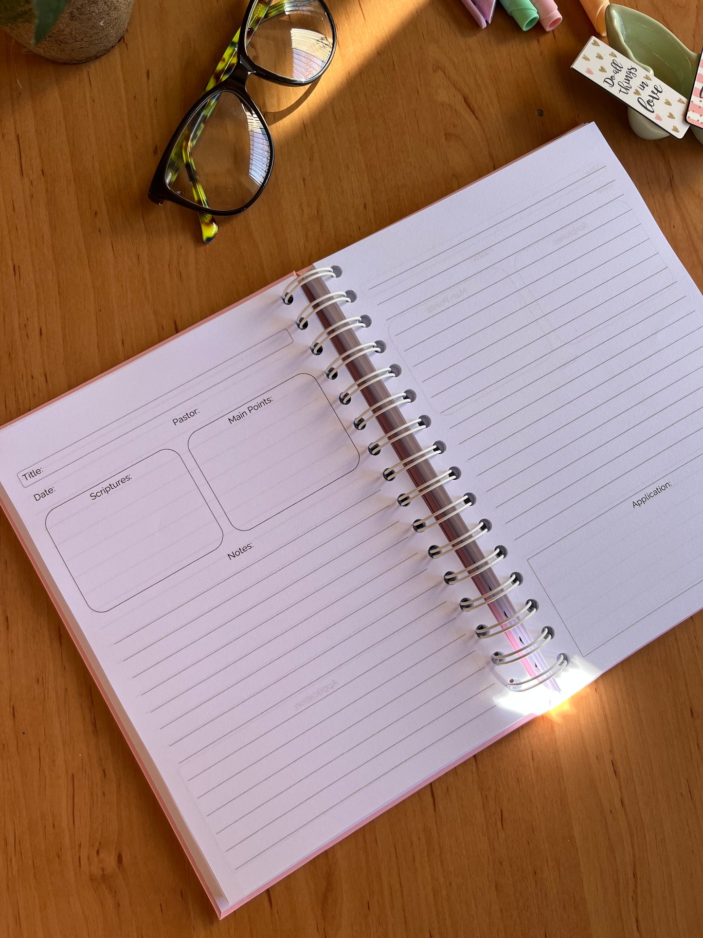 Saved By Grace Sermon Notebook (Multiple Colours)