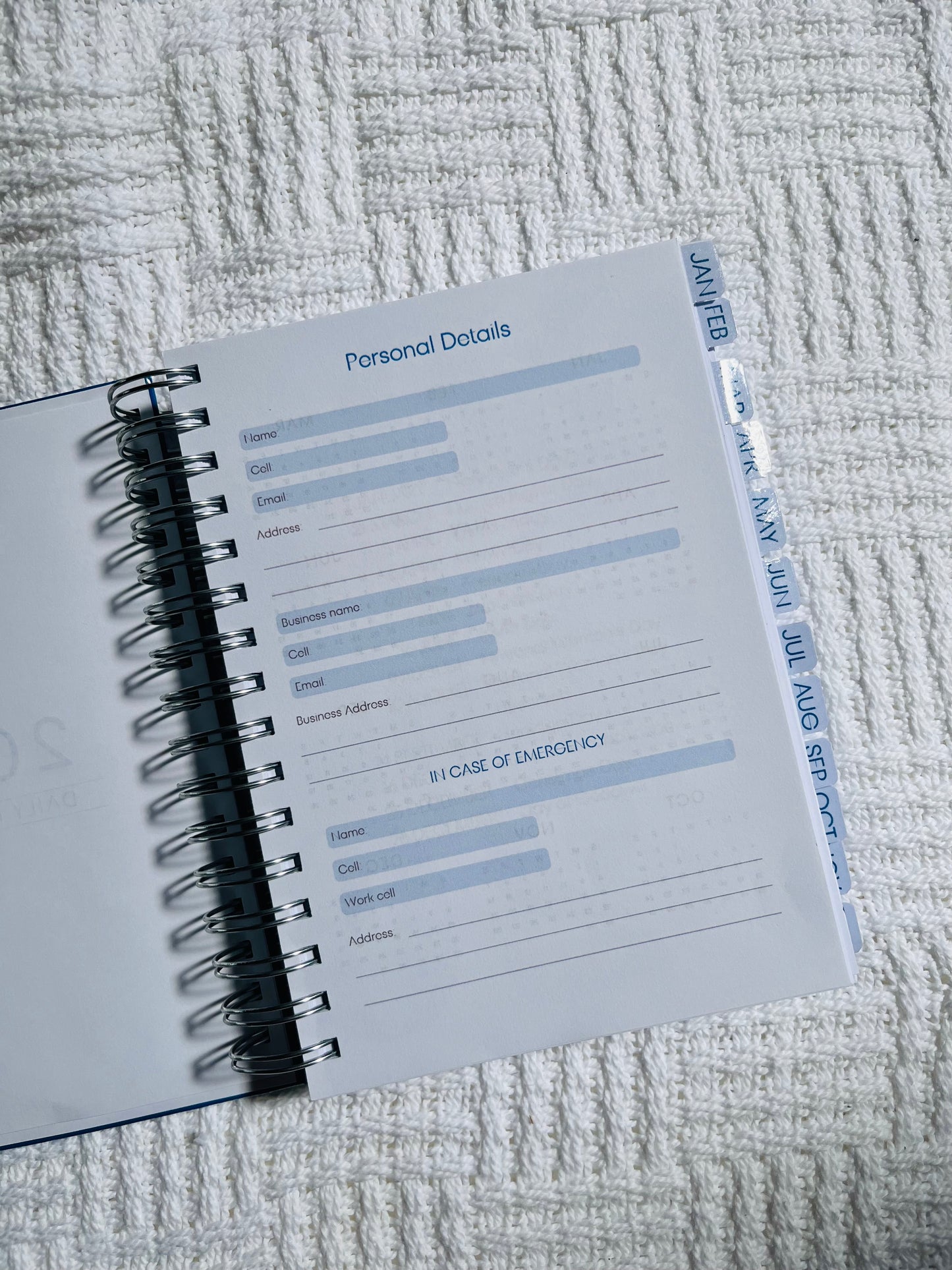 Personalised Men's 2026 Undated Diary (Multiple Colours)