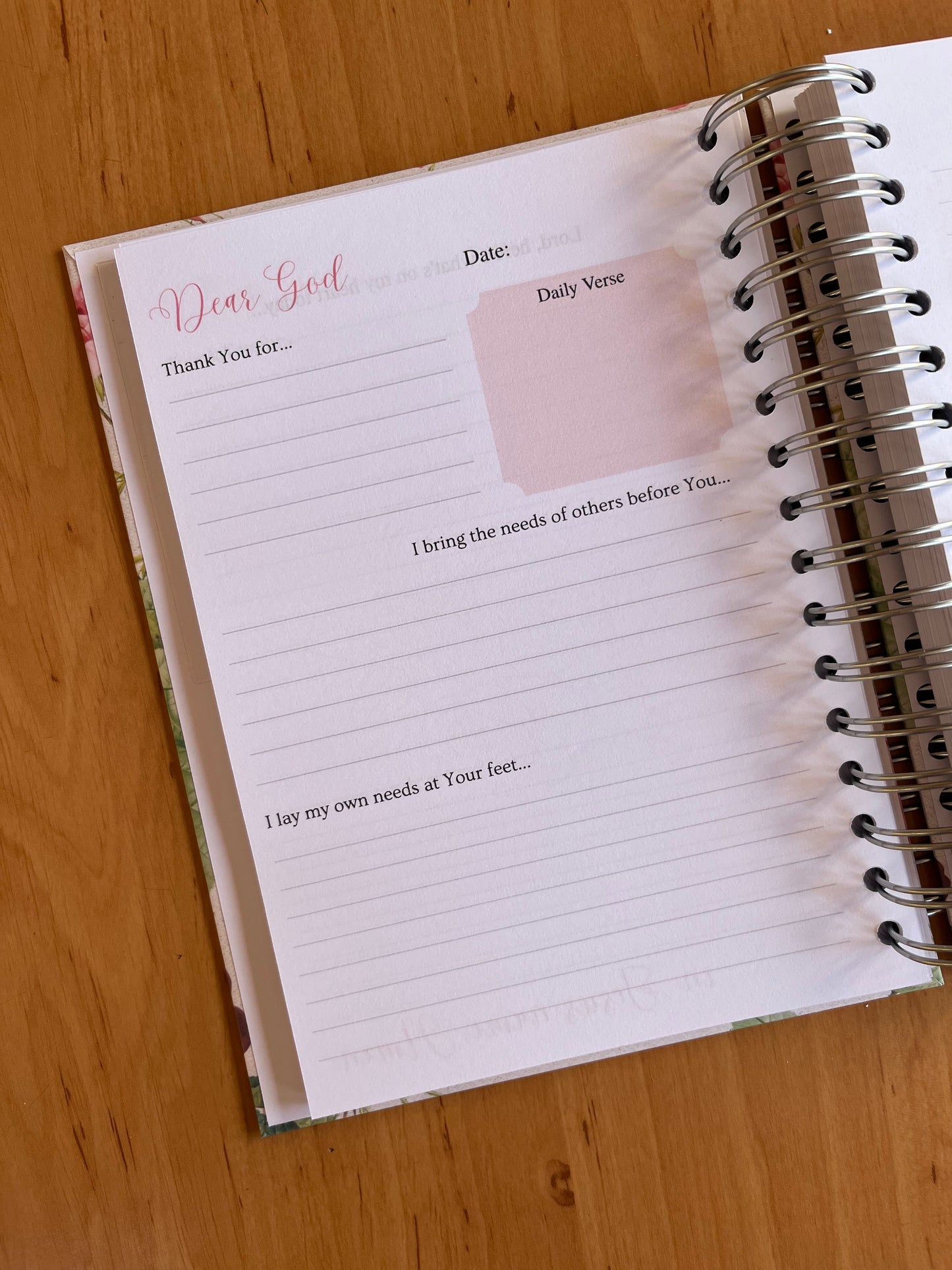 Rose Prayer & Bible Study Journal in One