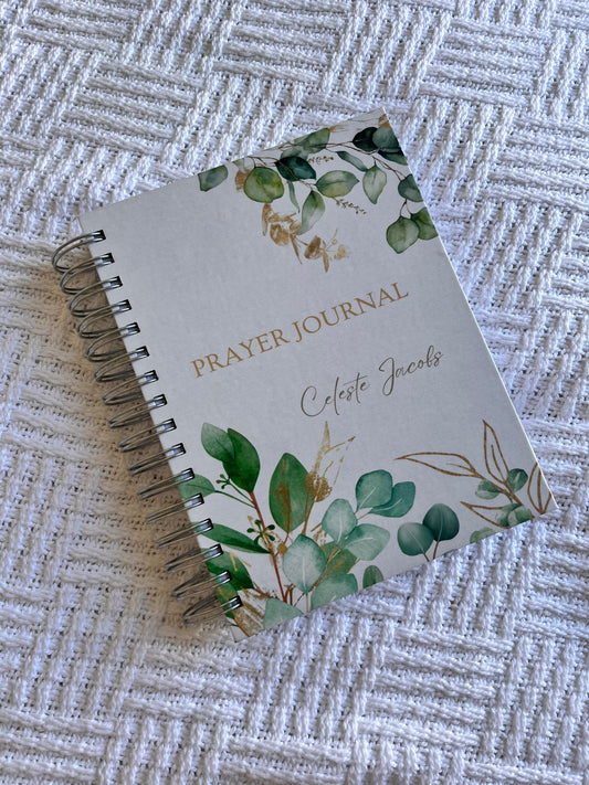 Personalised Eucalyptus Life Prayer Journal