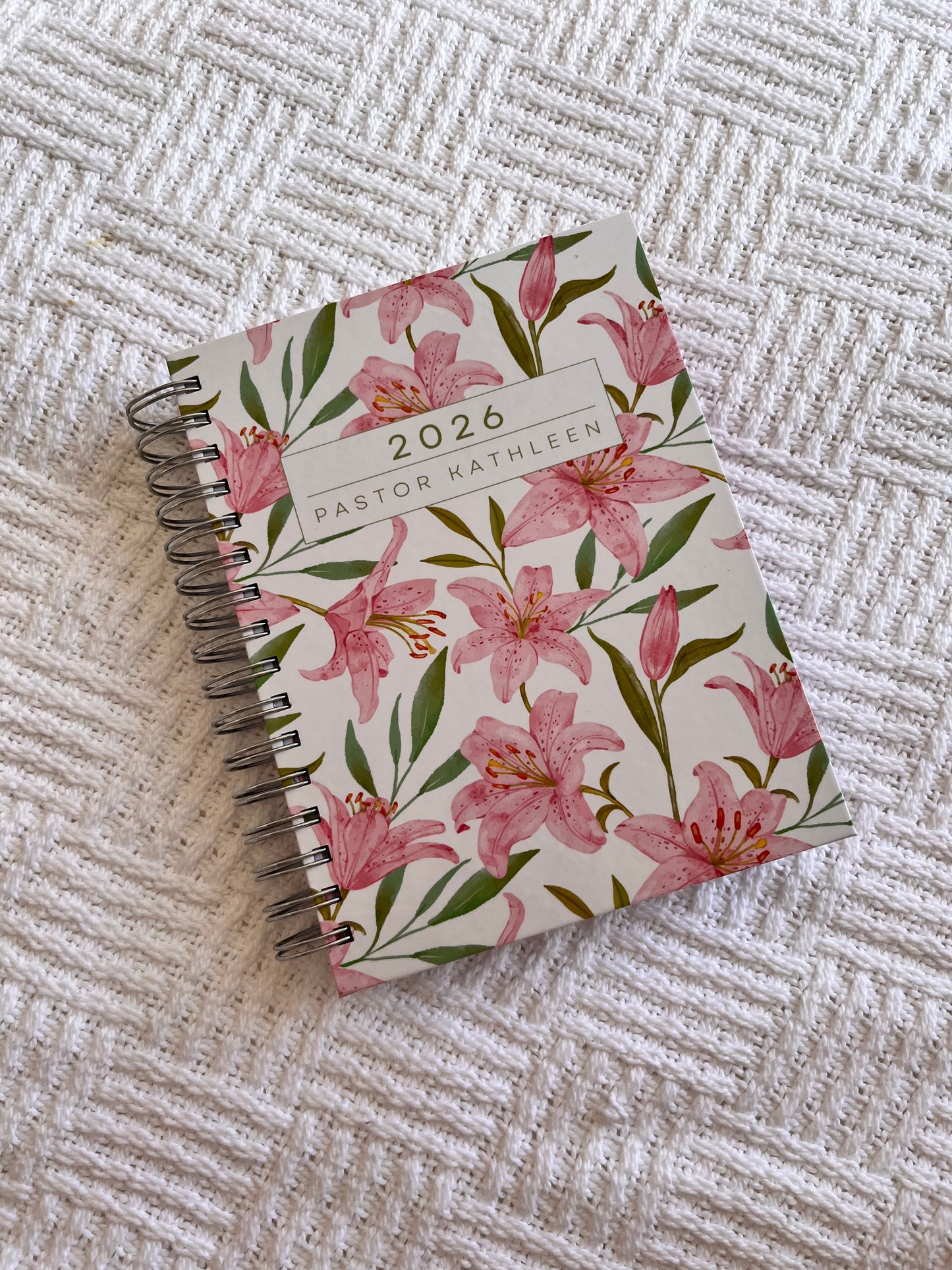 Personalised Floral 2026 Undated Diaries (Different Floral Patterns)