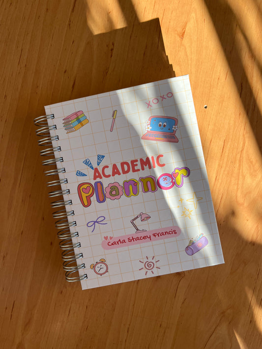 Colourful 6-month Undated Varsity Academic Planner