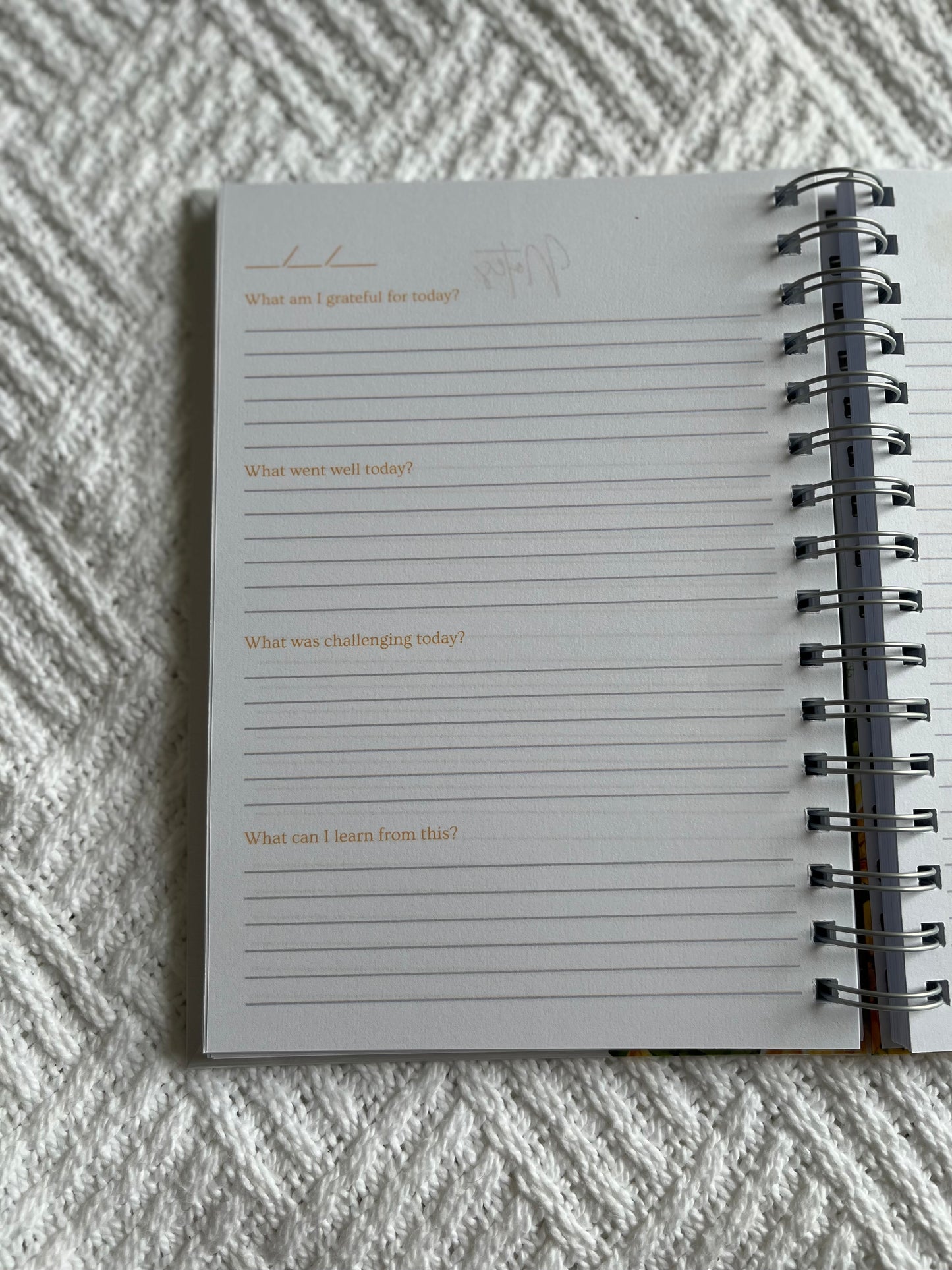 Personalised Sunflower Gratitude Journal