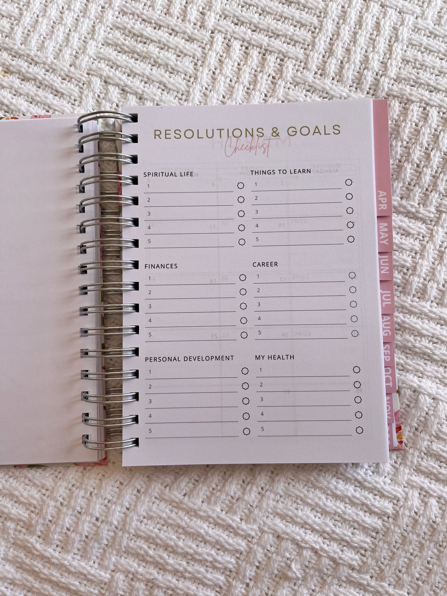 Personalised Floral 2026 Undated Diaries (Different Floral Patterns)