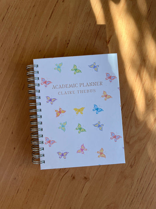 Butterfly 6-month Undated Varsity Academic Planner