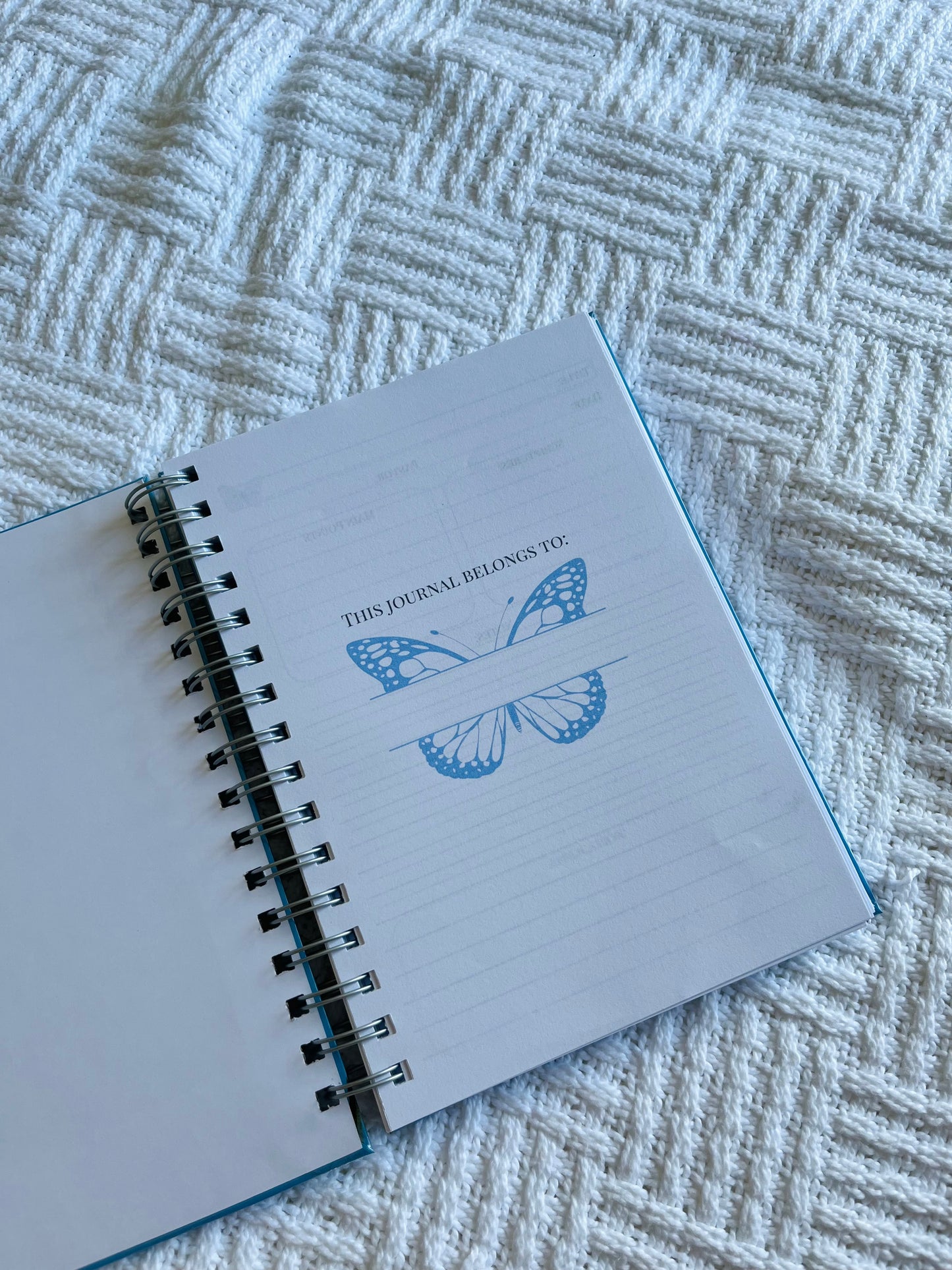 Personalised Blue Sermon Notebook