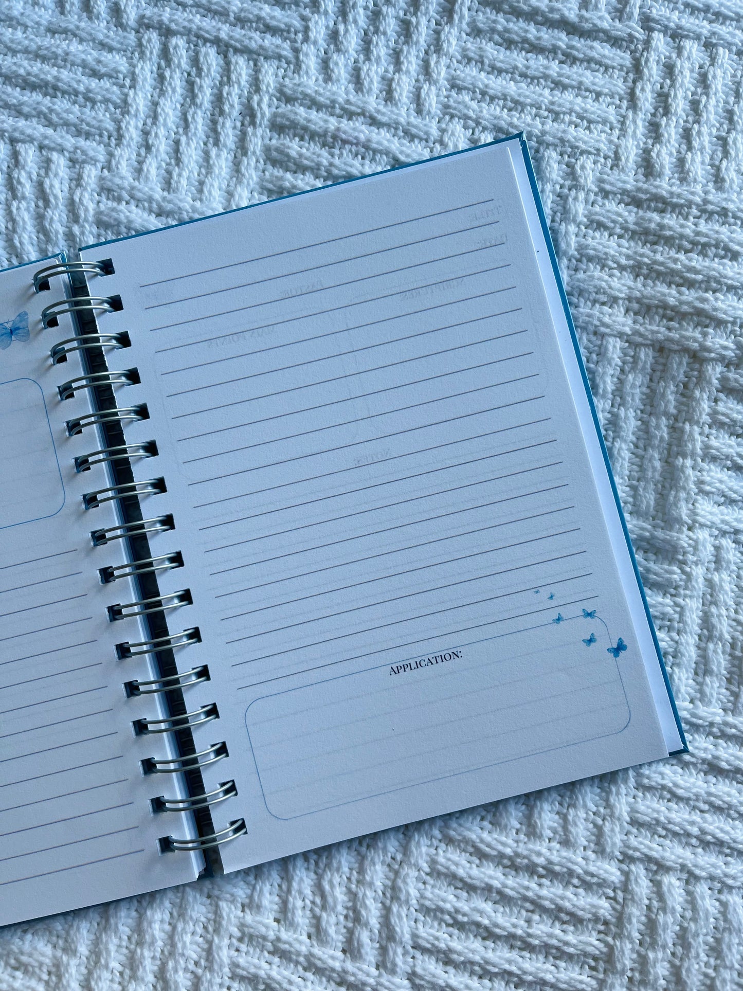 Personalised Blue Sermon Notebook