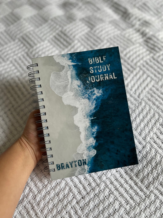 Personalised Ocean Bible Study Journal - SOAP Method