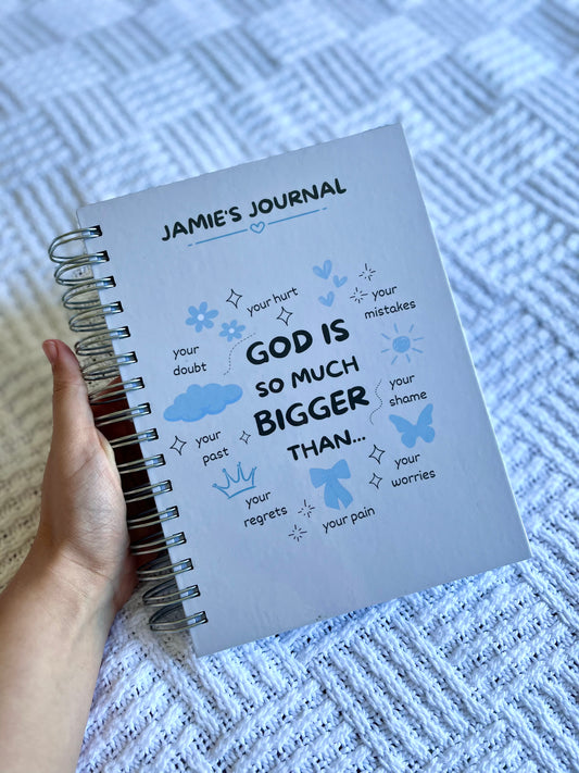 Personalised Prayer and Bible Study Journal in One