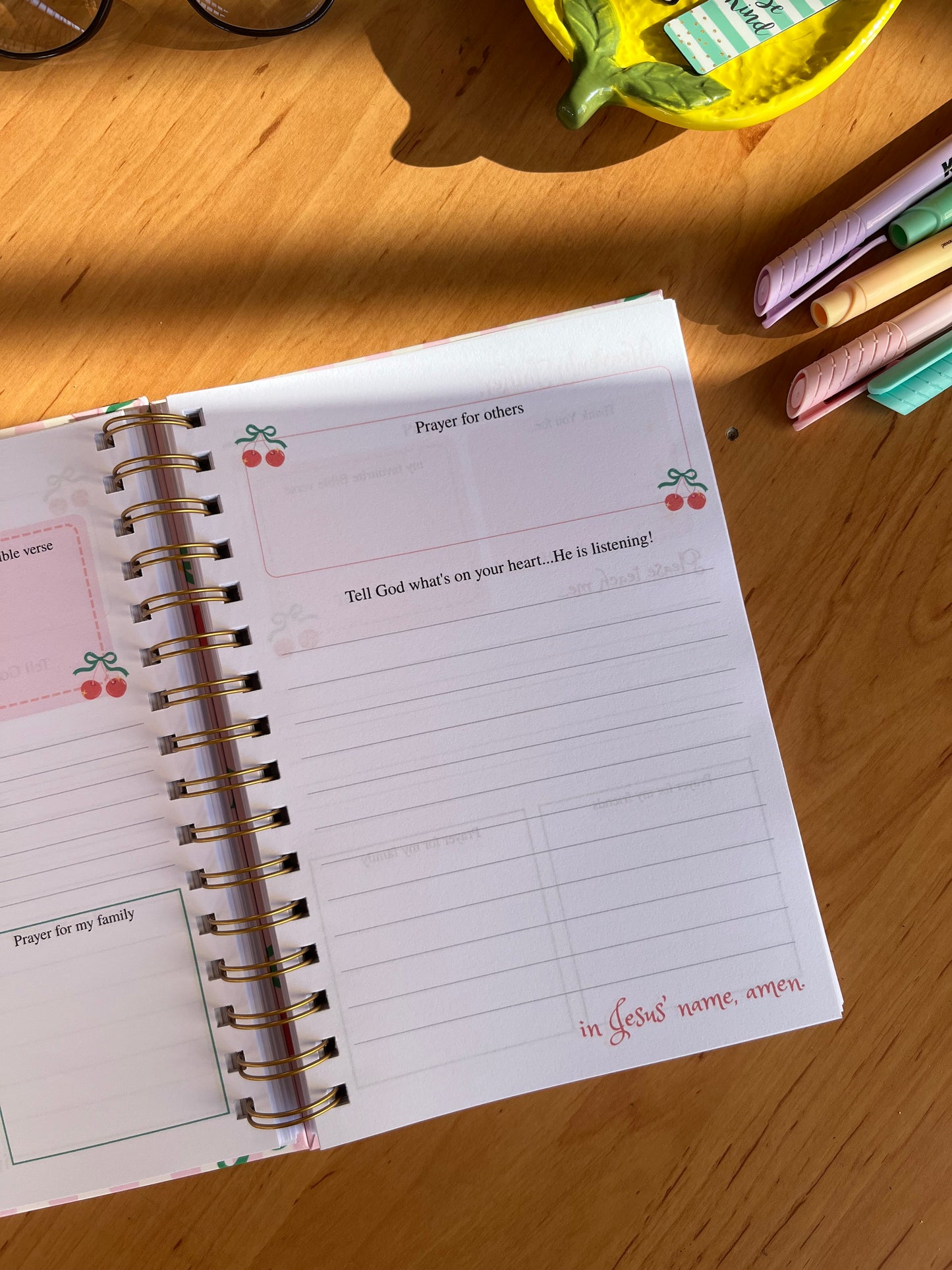 Cherry Teen Guided Prayer Journal