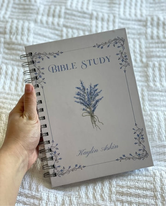 Personalised Christian Bible Study Journal with SOAP method 